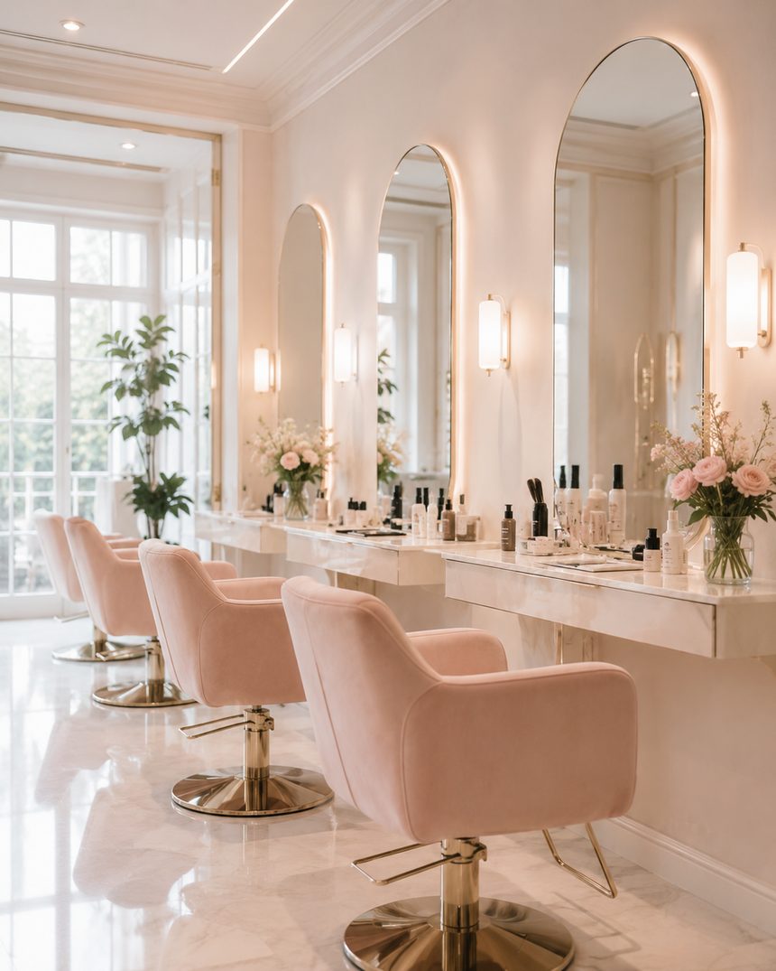Интерьер салона Atelier Blush