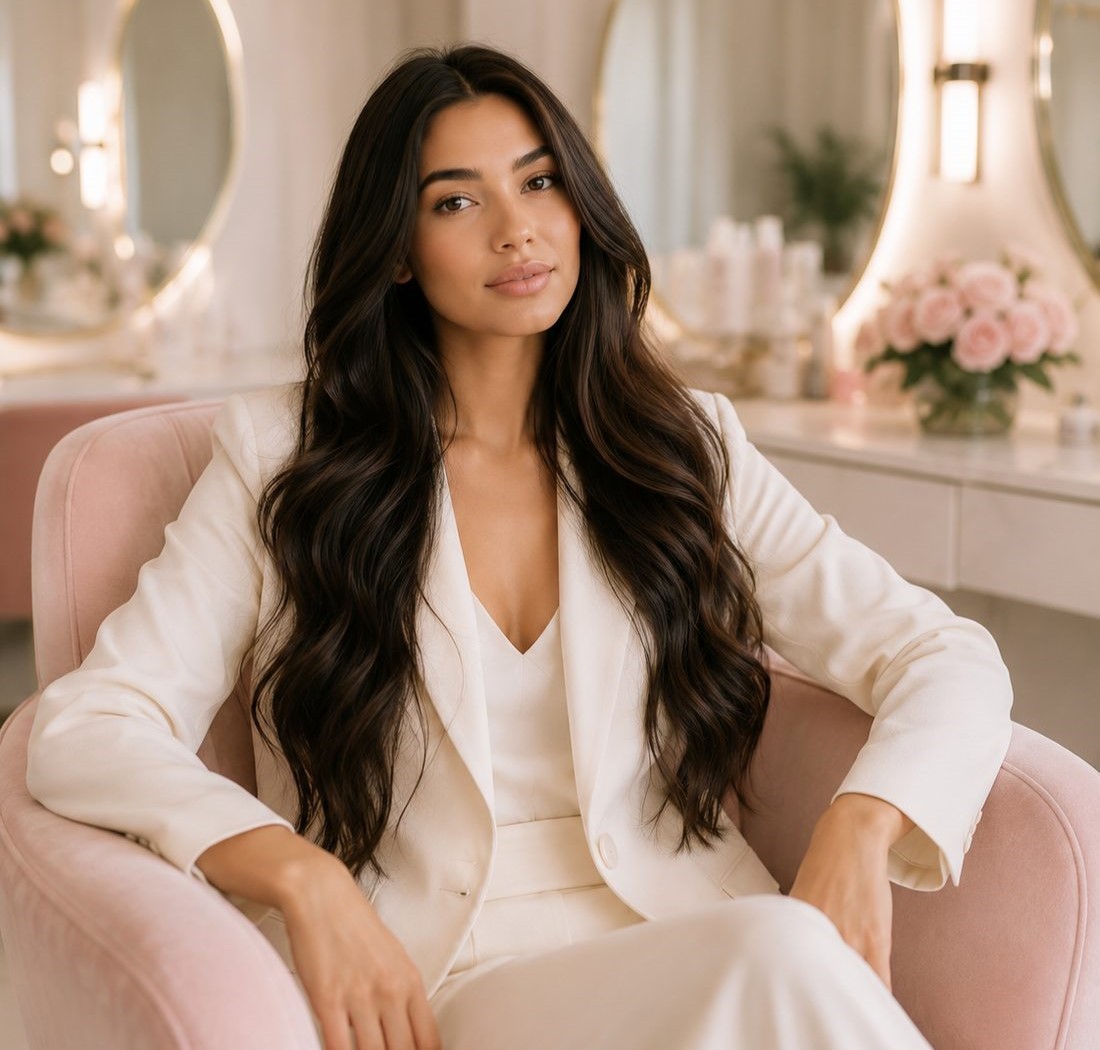 Стилист Atelier Blush в кресле салона
